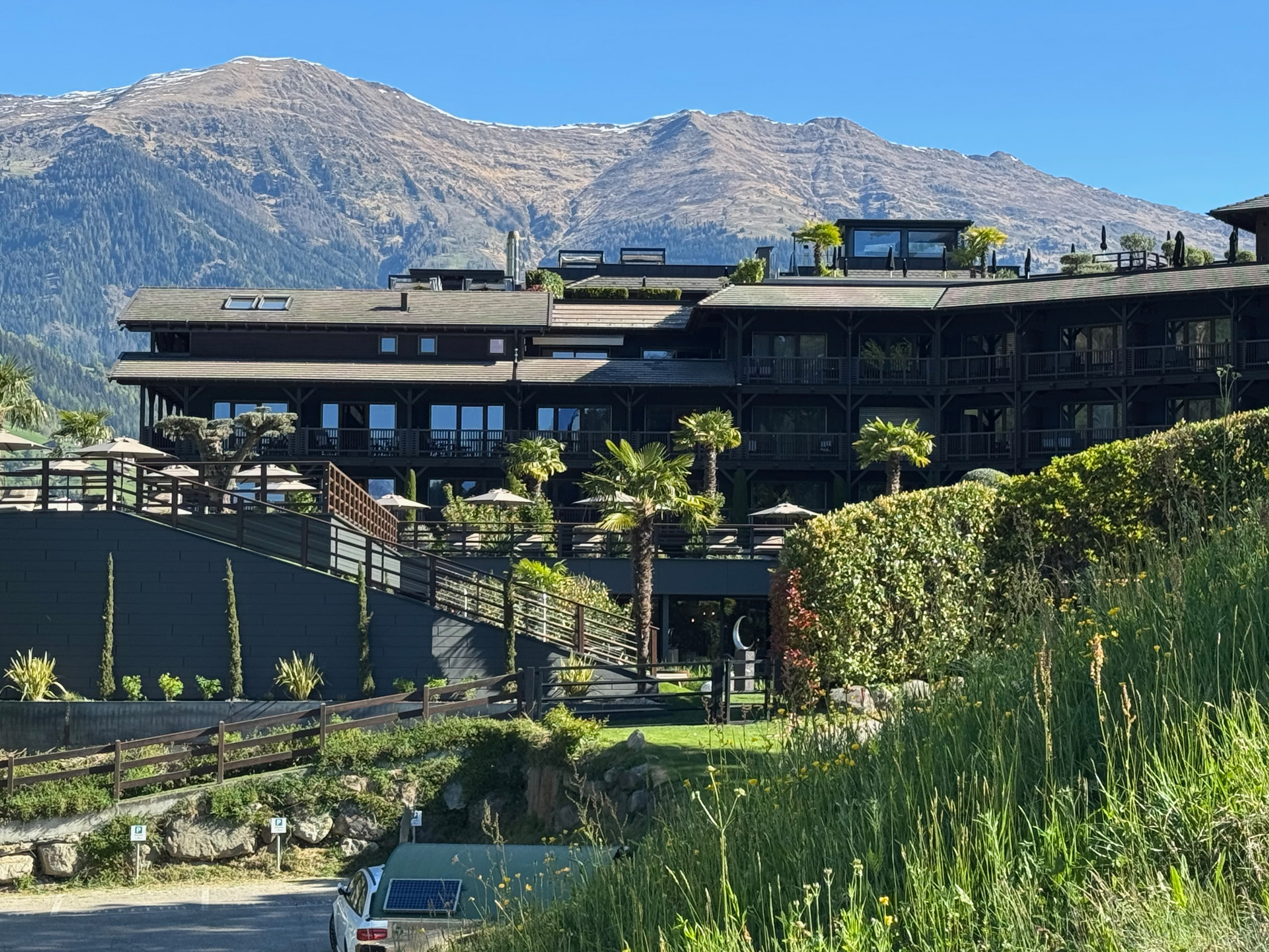 Aussenansicht vom Andreus Resorts im Passeiertal