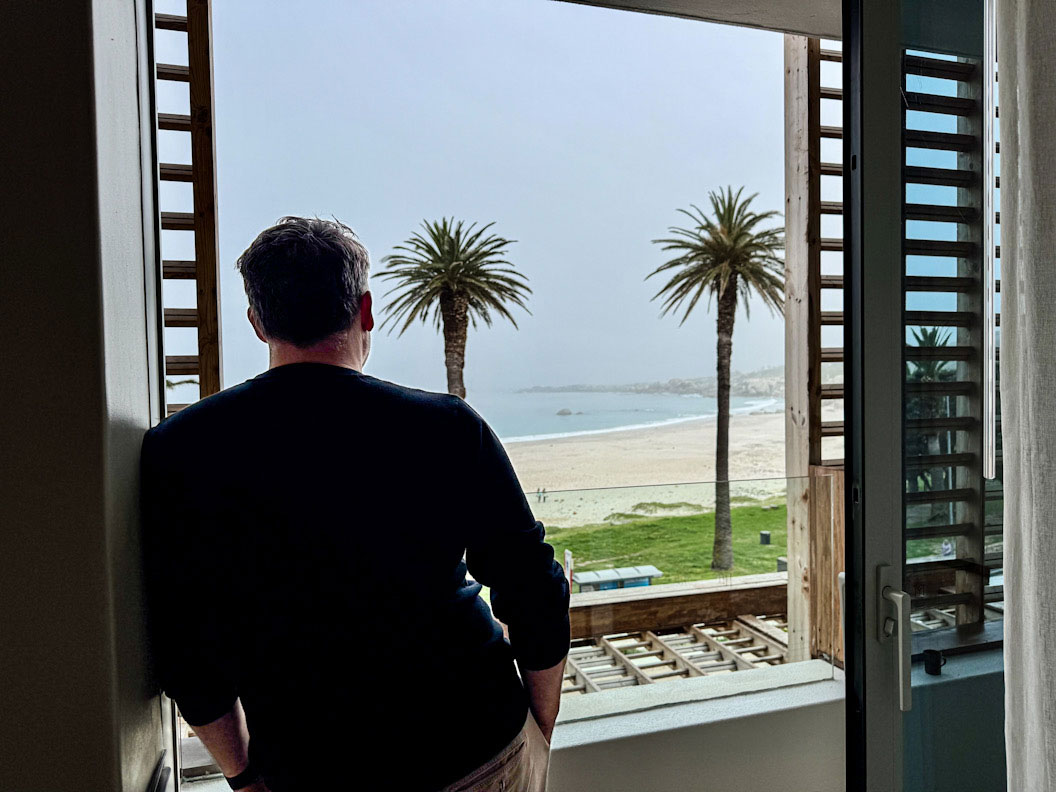 Blick aus dem Morea House auf Camps Bay Beach und den Atlantik