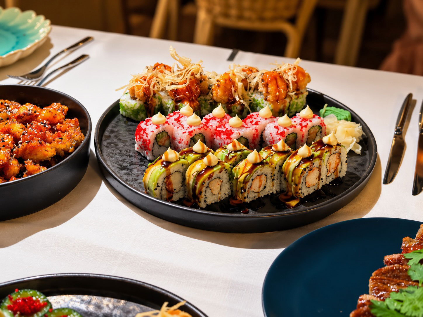 Sushi Rolls im NOA Restaurant Luštica Bay Montenegro