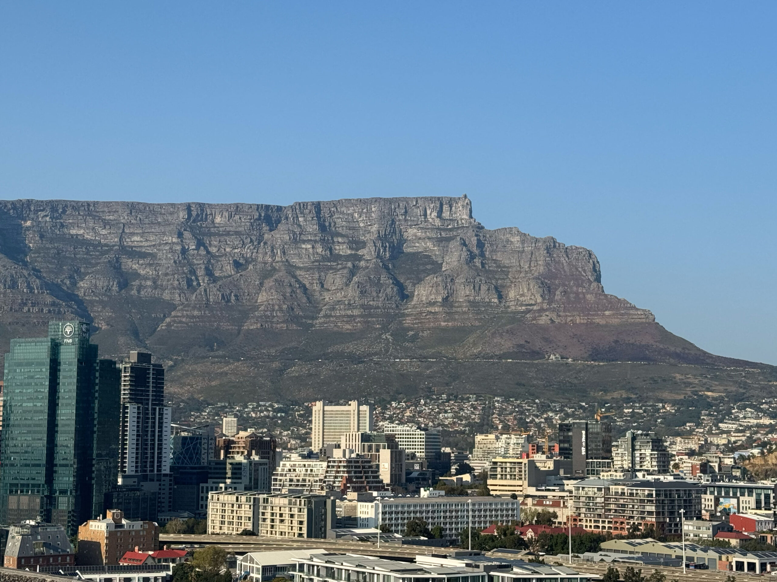 Tafelberg Aussicht vom The Silo Hotel Kapstadt