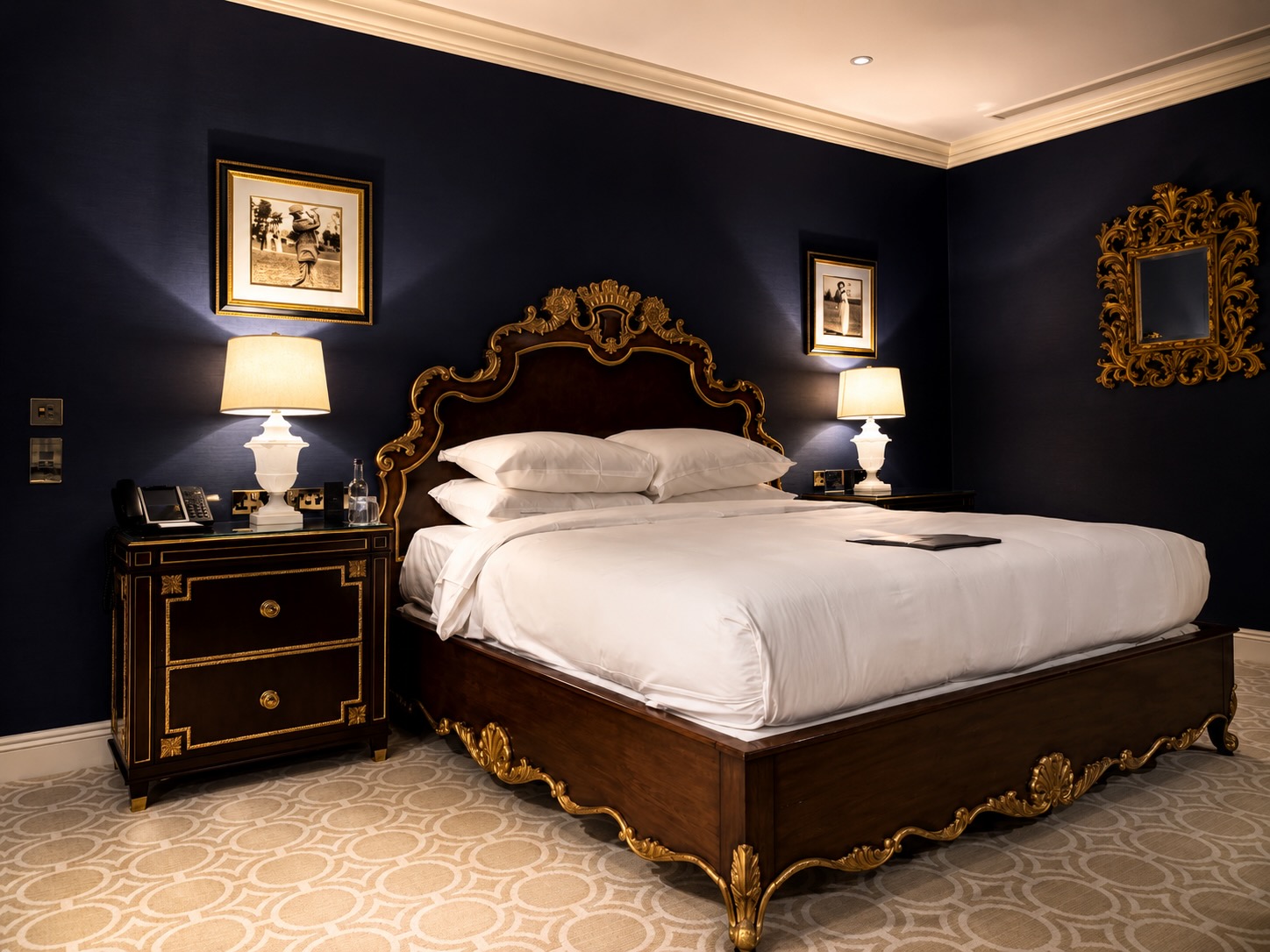 Elegantes Schlafzimmer mit luxuriösem Design